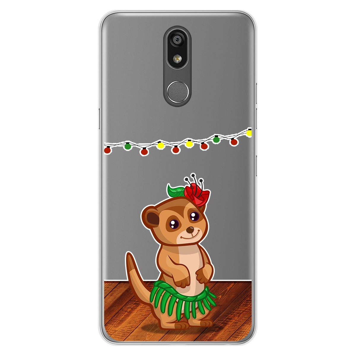 Funda Gel Transparente para Lg K40 diseño Suricata Dibujos