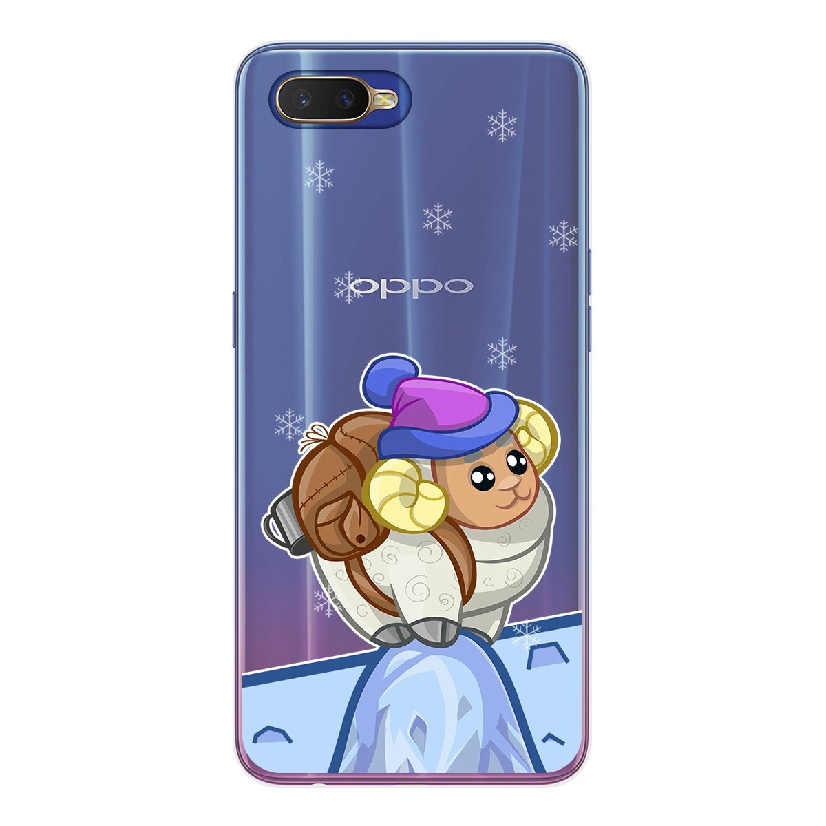 Funda Gel Transparente para Oppo RX17 Neo diseño Cabra Dibujos