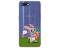 Funda Gel Transparente para Oppo RX17 Neo diseño Conejo Dibujos