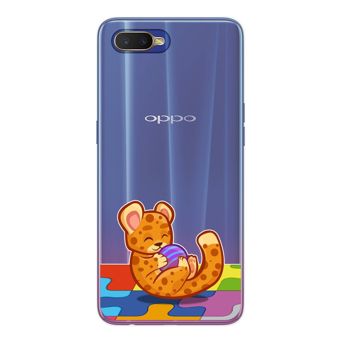 Funda Gel Transparente para Oppo RX17 Neo diseño Leopardo Dibujos