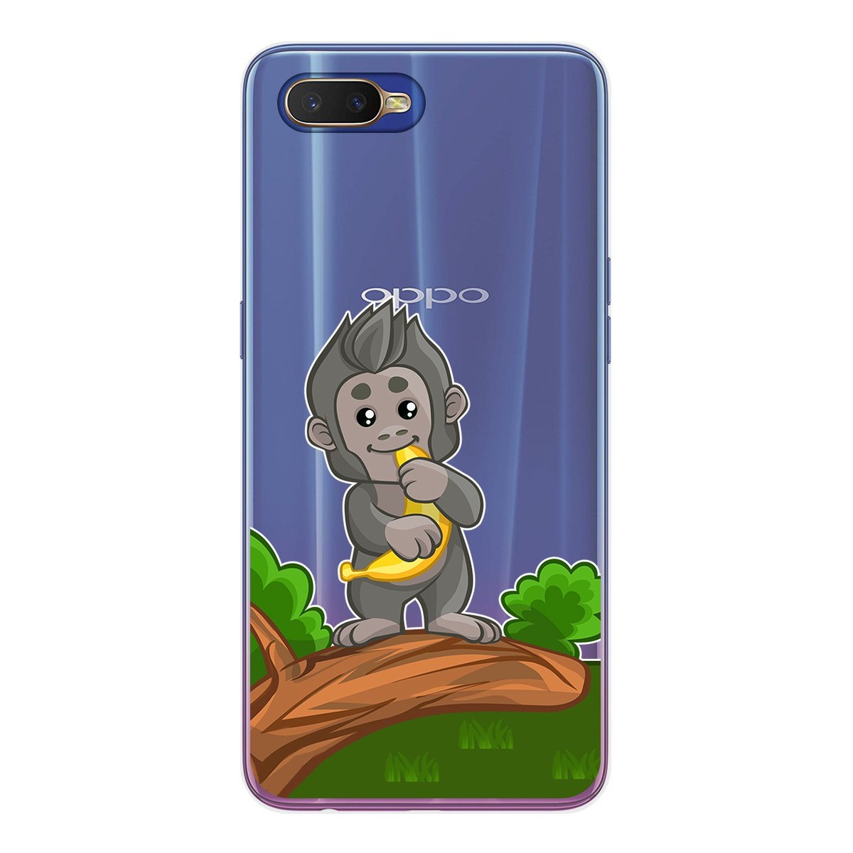 Funda Gel Transparente para Oppo RX17 Neo diseño Mono Dibujos