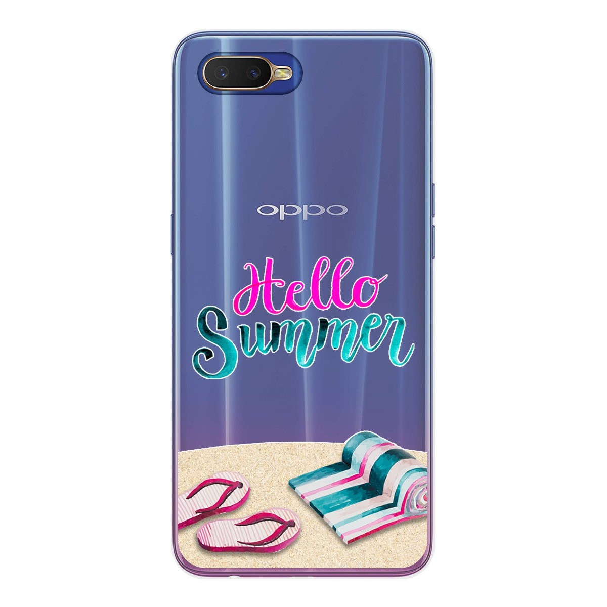 Funda Gel Transparente para Oppo RX17 Neo diseño Summer Dibujos