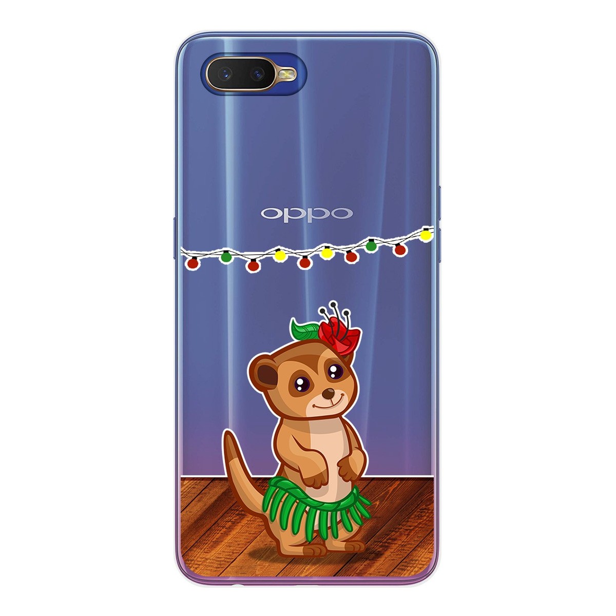 Funda Gel Transparente para Oppo RX17 Neo diseño Suricata Dibujos