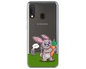 Funda Gel Transparente para Samsung Galaxy A20e 5.8 diseño Conejo Dibujos