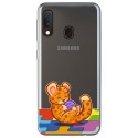 Funda Gel Transparente para Samsung Galaxy A20e 5.8 diseño Leopardo Dibujos