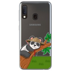 Funda Gel Transparente para Samsung Galaxy A20e 5.8 diseño Panda Dibujos