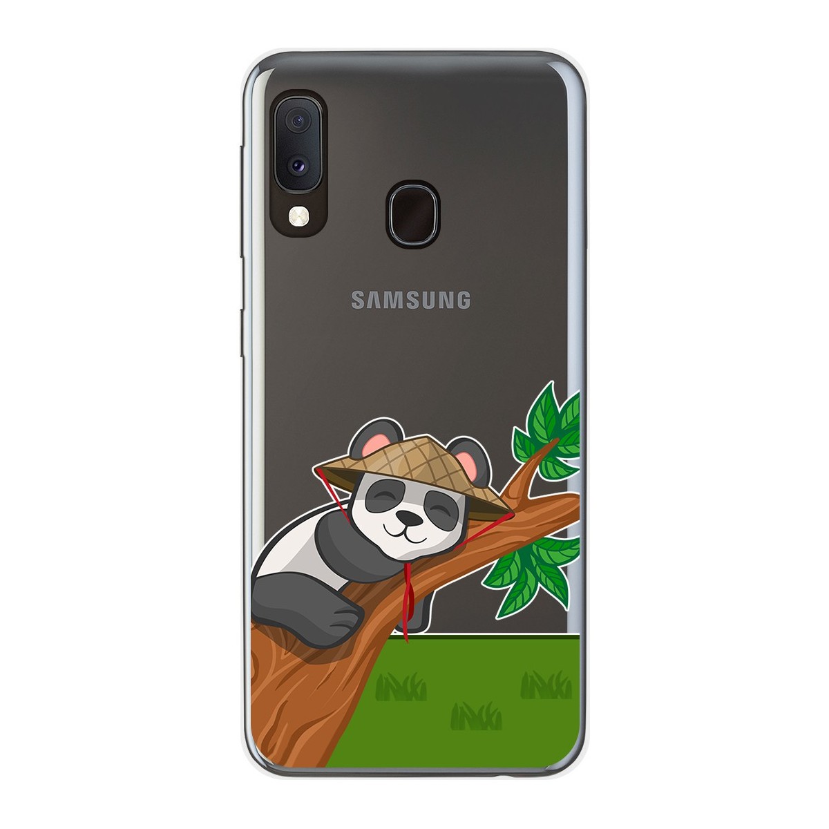 Funda Gel Transparente para Samsung Galaxy A20e 5.8 diseño Panda Dibujos