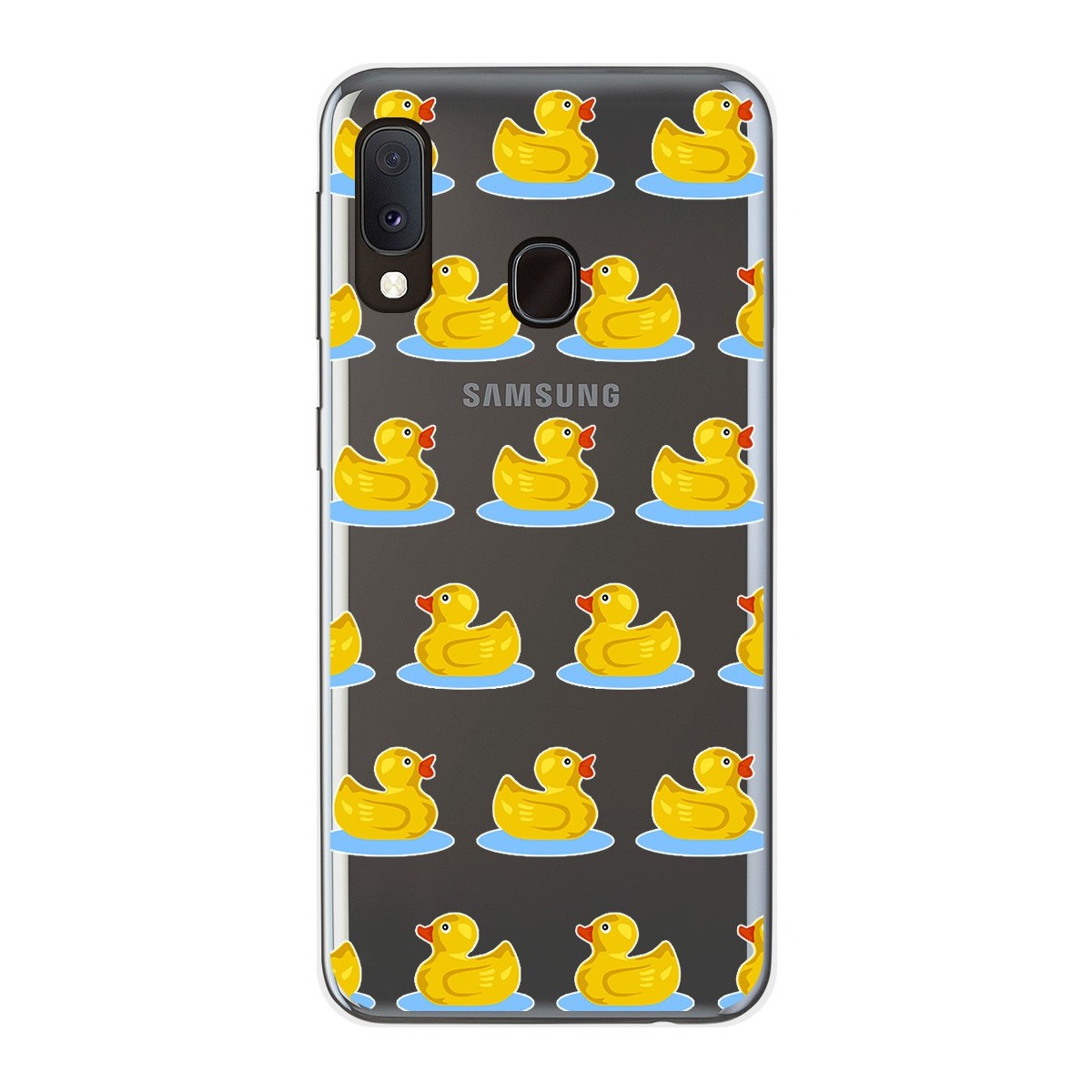 Funda Gel Transparente para Samsung Galaxy A20e 5.8 diseño Pato Dibujos