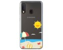 Funda Gel Transparente para Samsung Galaxy A20e 5.8 diseño Playa Dibujos