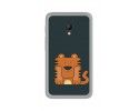 Funda Gel Tpu para Orange Rise 51 / Alcatel Pixi 4 (5) 4G / Vodafone Smart Turbo 7 Diseño Tigre Dibujos