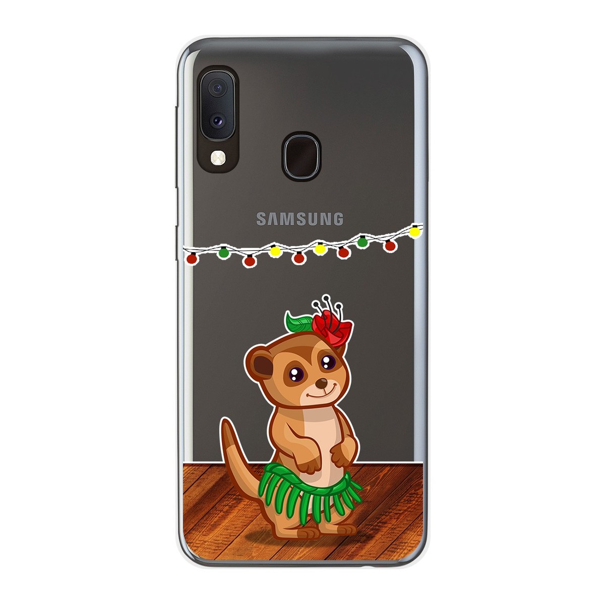 Funda Gel Transparente para Samsung Galaxy A20e 5.8 diseño Suricata Dibujos