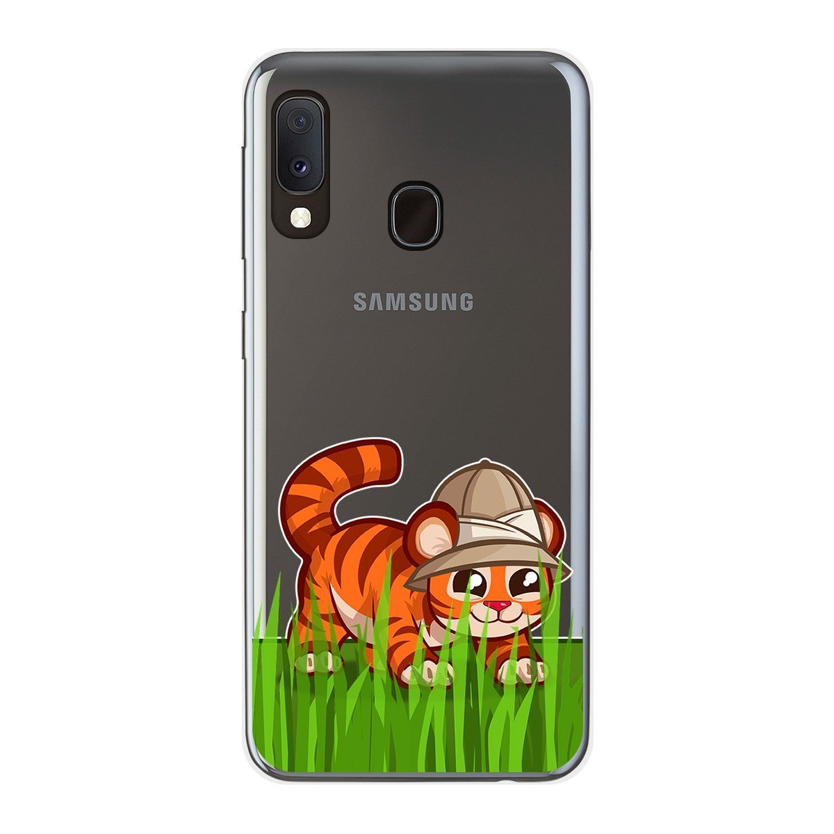 Funda Gel Transparente para Samsung Galaxy A20e 5.8 diseño Tigre Dibujos