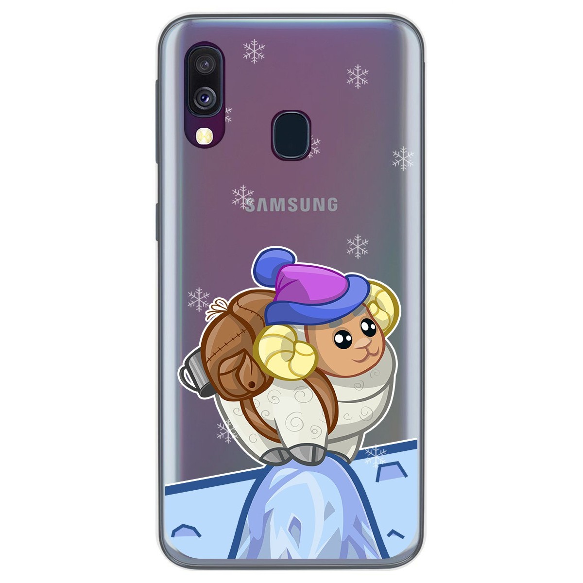 Funda Gel Transparente para Samsung Galaxy A40 diseño Cabra Dibujos