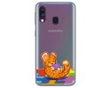 Funda Gel Transparente para Samsung Galaxy A40 diseño Leopardo Dibujos