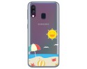 Funda Gel Transparente para Samsung Galaxy A40 diseño Playa Dibujos