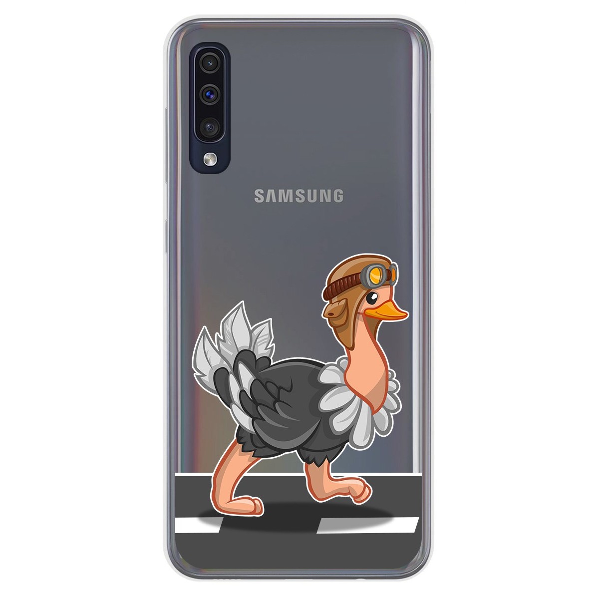 Funda Gel Transparente para Samsung Galaxy A50 / A50s / A30s diseño Avestruz Dibujos