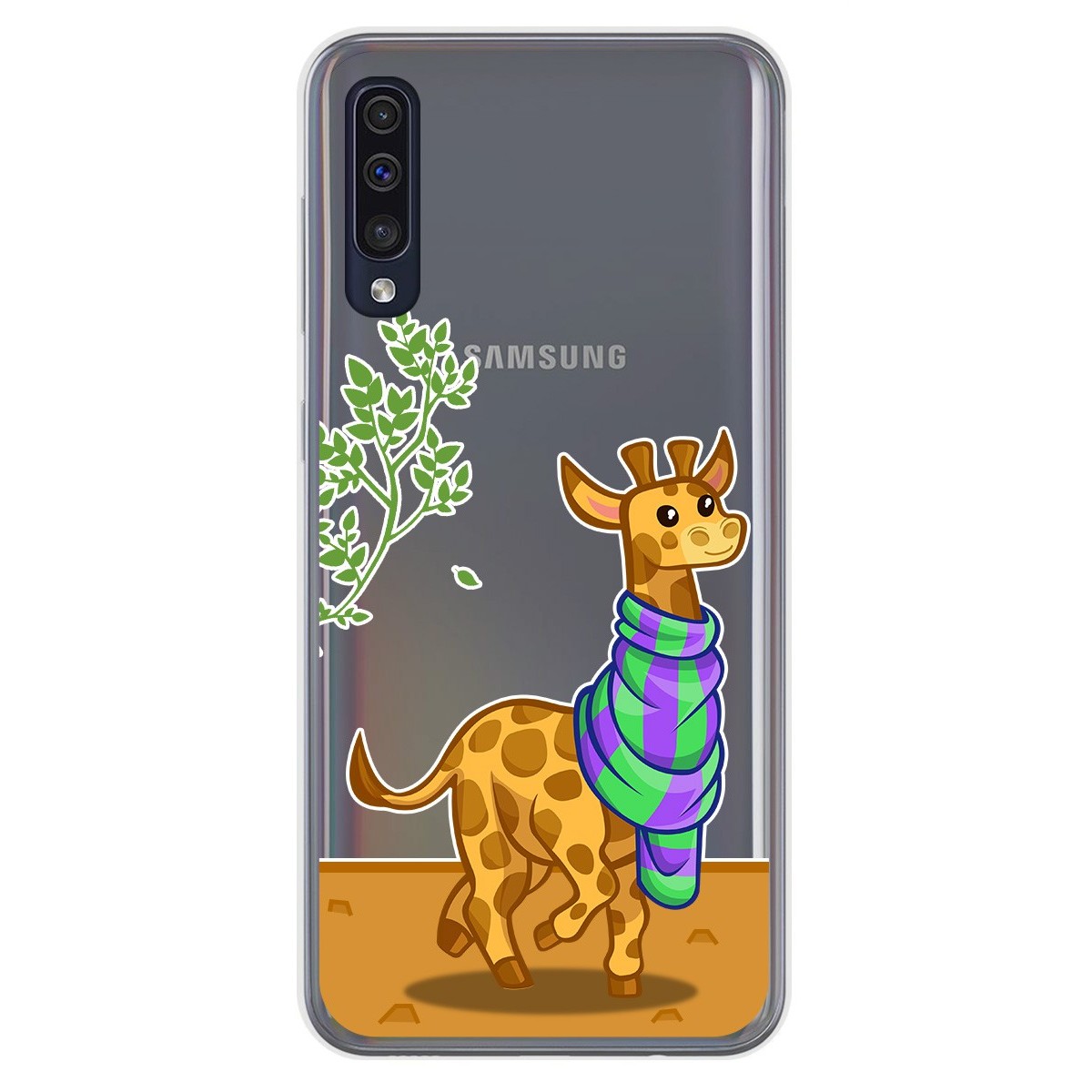 Funda Gel Transparente para Samsung Galaxy A50 / A50s / A30s diseño Jirafa Dibujos