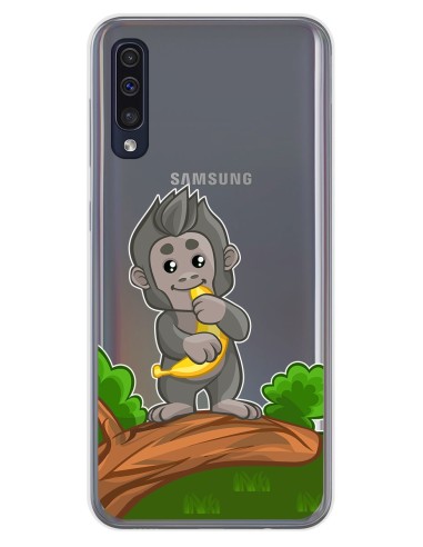 Funda Gel Transparente para Samsung Galaxy A50 / A50s / A30s diseño Mono Dibujos