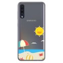 Funda Gel Transparente para Samsung Galaxy A50 / A50s / A30s diseño Playa Dibujos