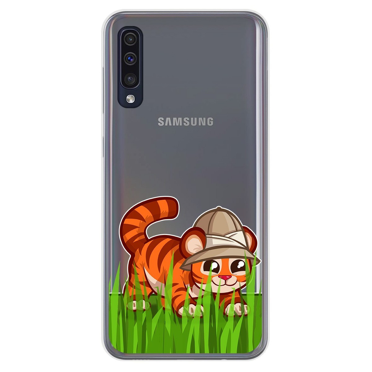 Funda Gel Transparente para Samsung Galaxy A50 / A50s / A30s diseño Tigre Dibujos