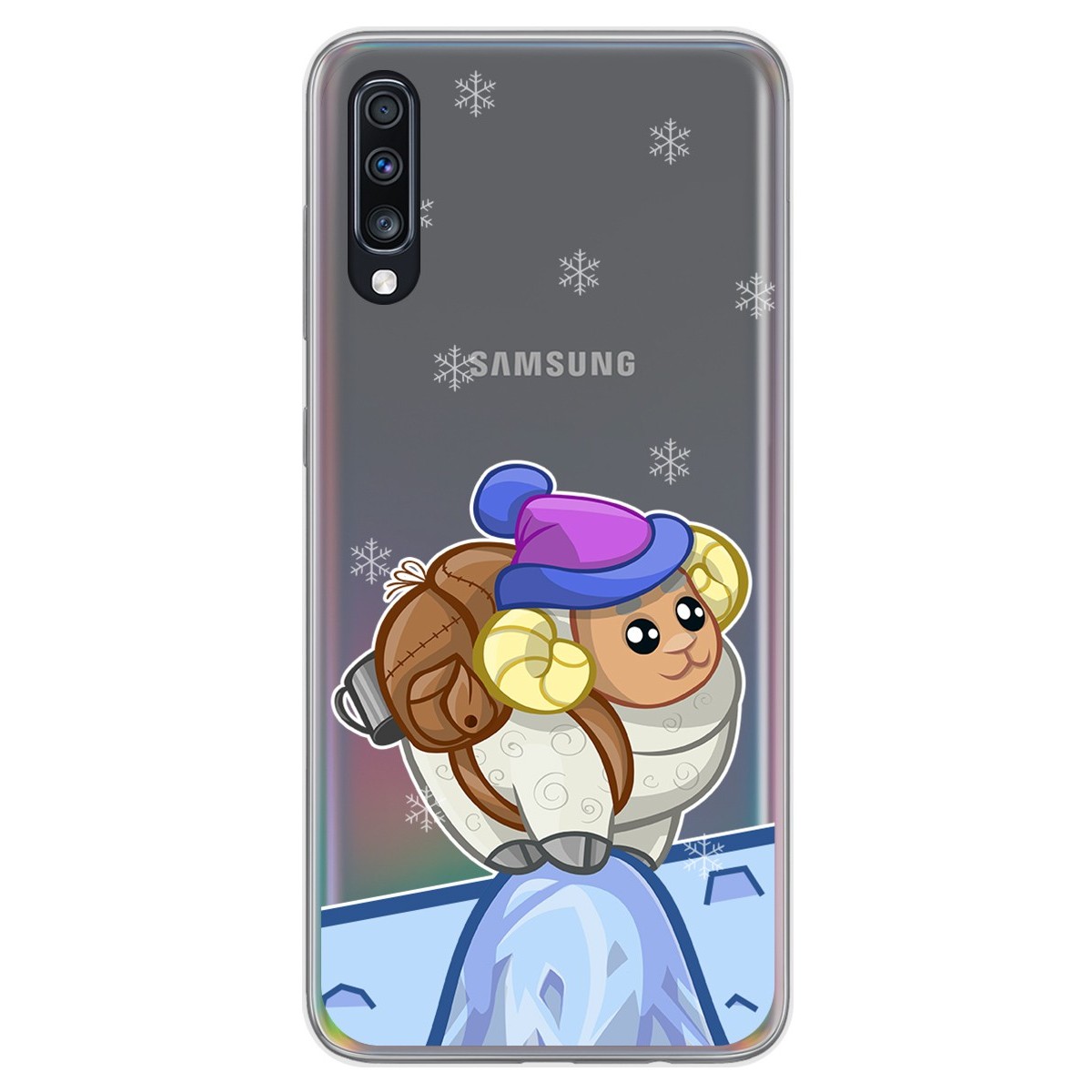 Funda Gel Transparente para Samsung Galaxy A70 diseño Cabra Dibujos