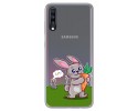 Funda Gel Transparente para Samsung Galaxy A70 diseño Conejo Dibujos
