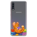 Funda Gel Transparente para Samsung Galaxy A70 diseño Leopardo Dibujos