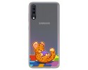 Funda Gel Transparente para Samsung Galaxy A70 diseño Leopardo Dibujos