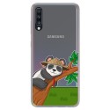 Funda Gel Transparente para Samsung Galaxy A70 diseño Panda Dibujos