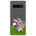 Funda Gel Transparente para Samsung Galaxy S10 diseño Conejo Dibujos
