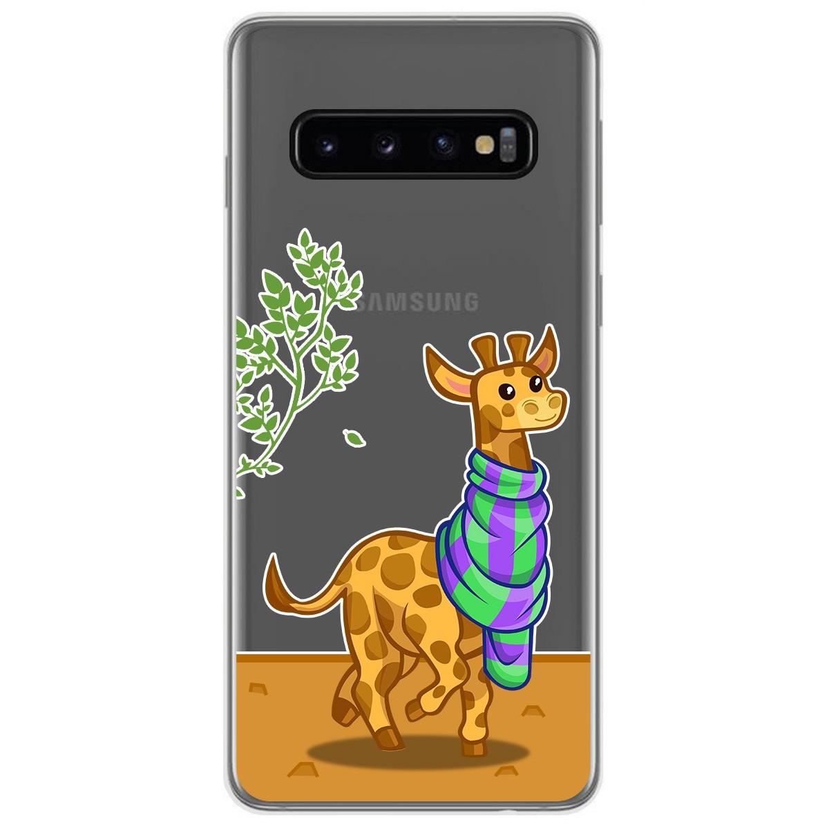 Funda Gel Transparente para Samsung Galaxy S10 diseño Jirafa Dibujos