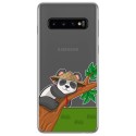 Funda Gel Transparente para Samsung Galaxy S10 diseño Panda Dibujos