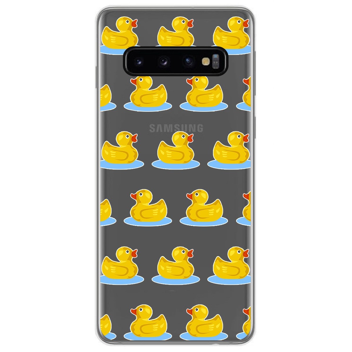 Funda Gel Transparente para Samsung Galaxy S10 diseño Pato Dibujos