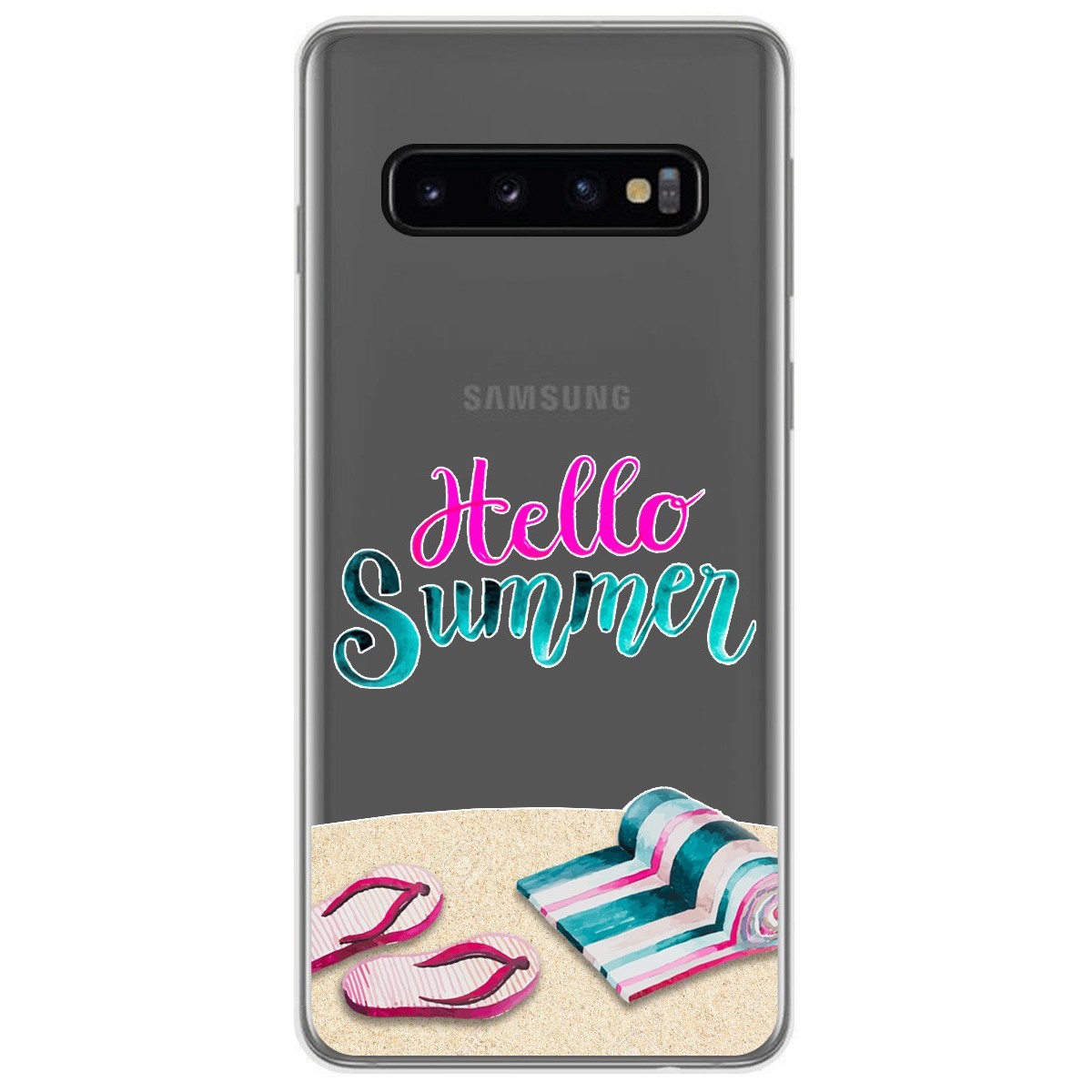 Funda Gel Transparente para Samsung Galaxy S10 diseño Summer Dibujos