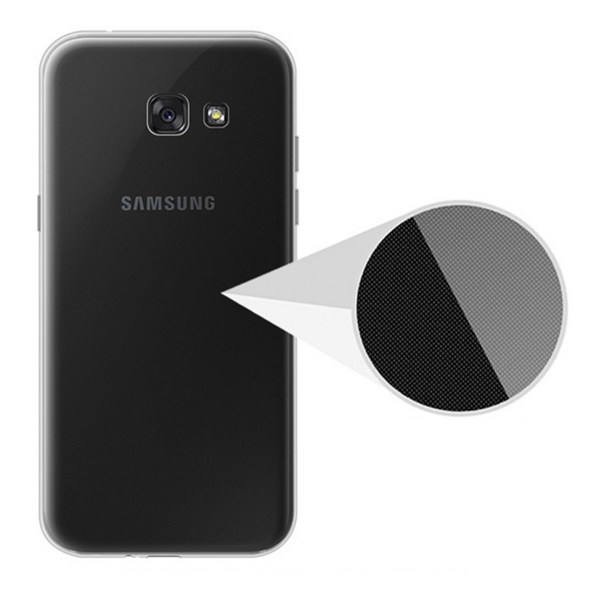 Funda Gel Tpu Fina Ultra-Thin 0,3mm Transparente para Samsung Galaxy A3 (2017)