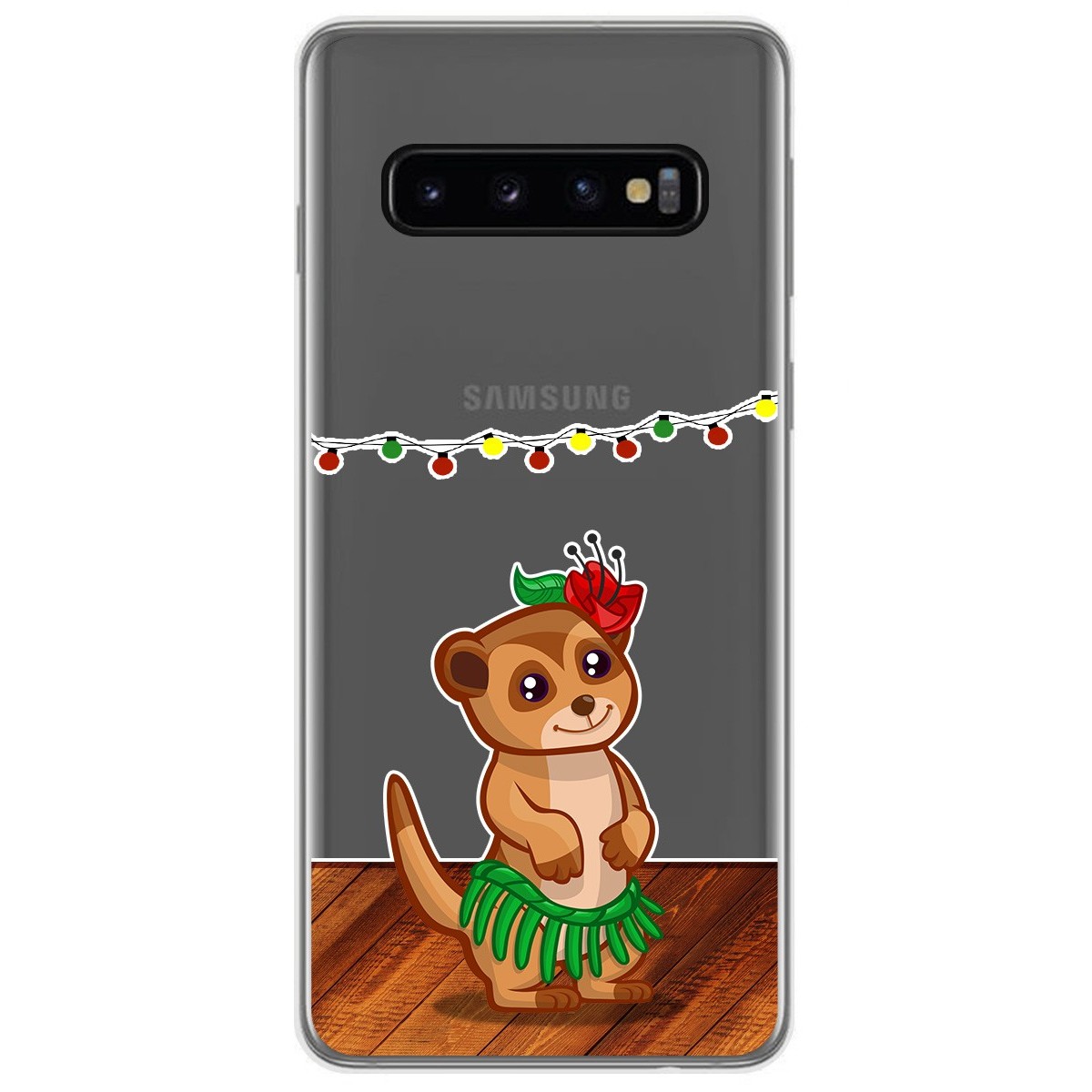 Funda Gel Transparente para Samsung Galaxy S10 Plus diseño Suricata Dibujos