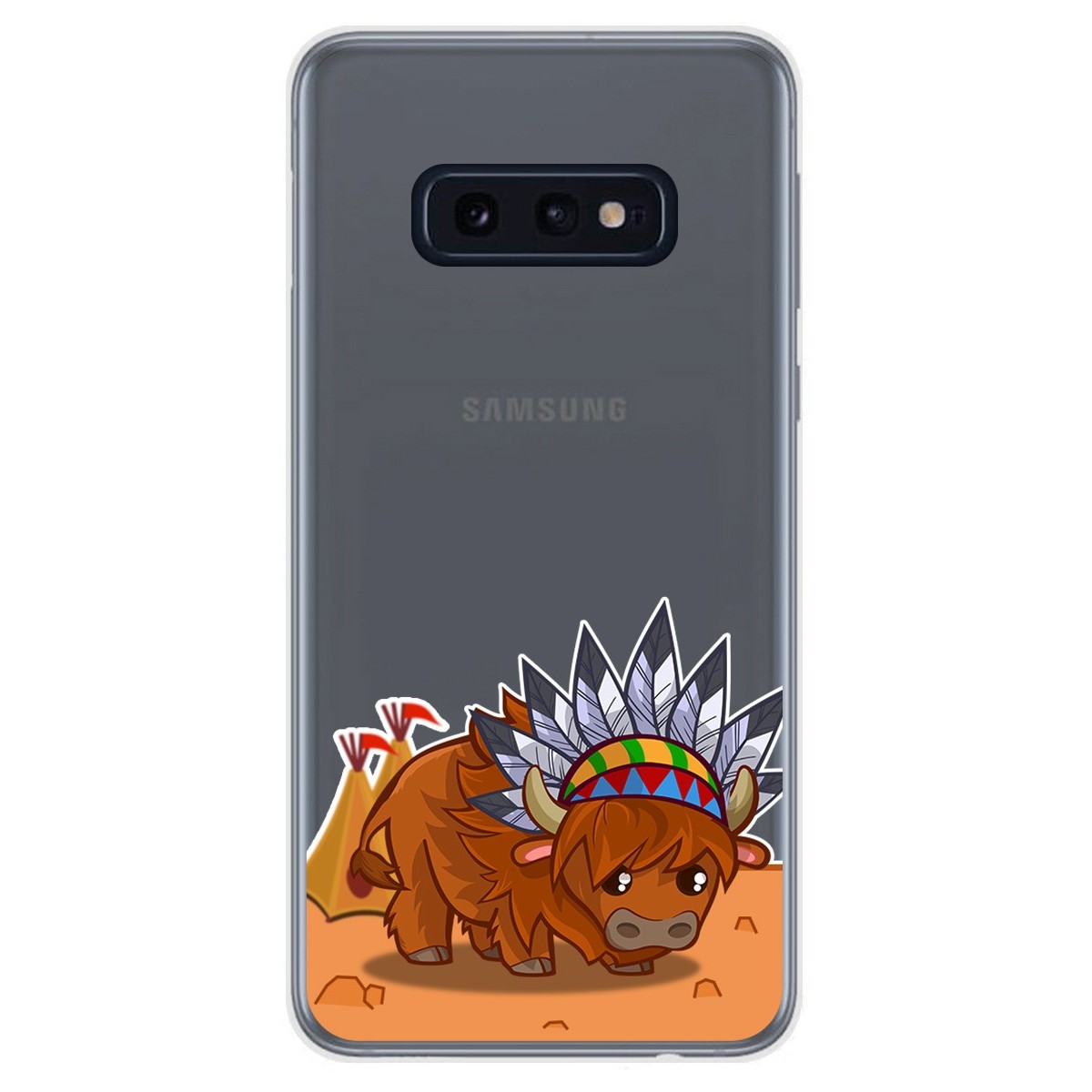 Funda Gel Transparente para Samsung Galaxy S10e diseño Bufalo Dibujos