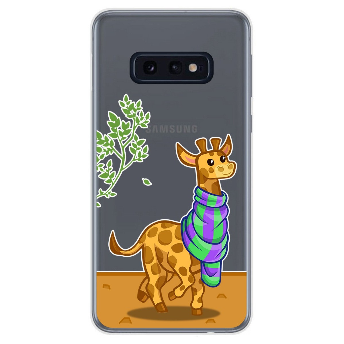 Funda Gel Transparente para Samsung Galaxy S10e diseño Jirafa Dibujos
