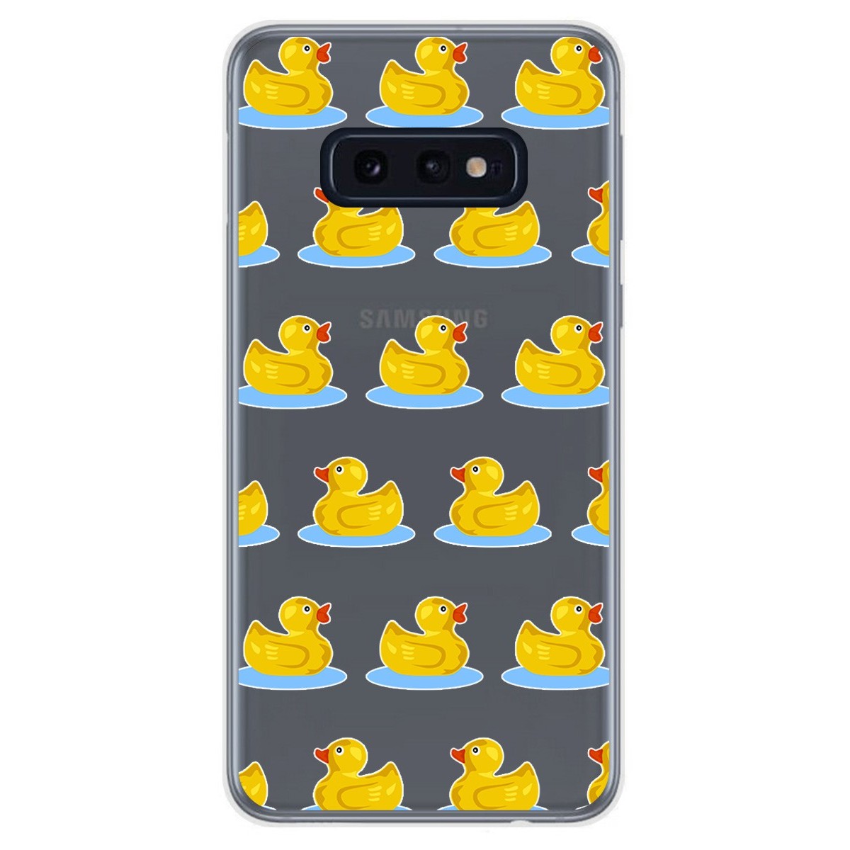 Funda Gel Transparente para Samsung Galaxy S10e diseño Pato Dibujos