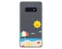 Funda Gel Transparente para Samsung Galaxy S10e diseño Playa Dibujos