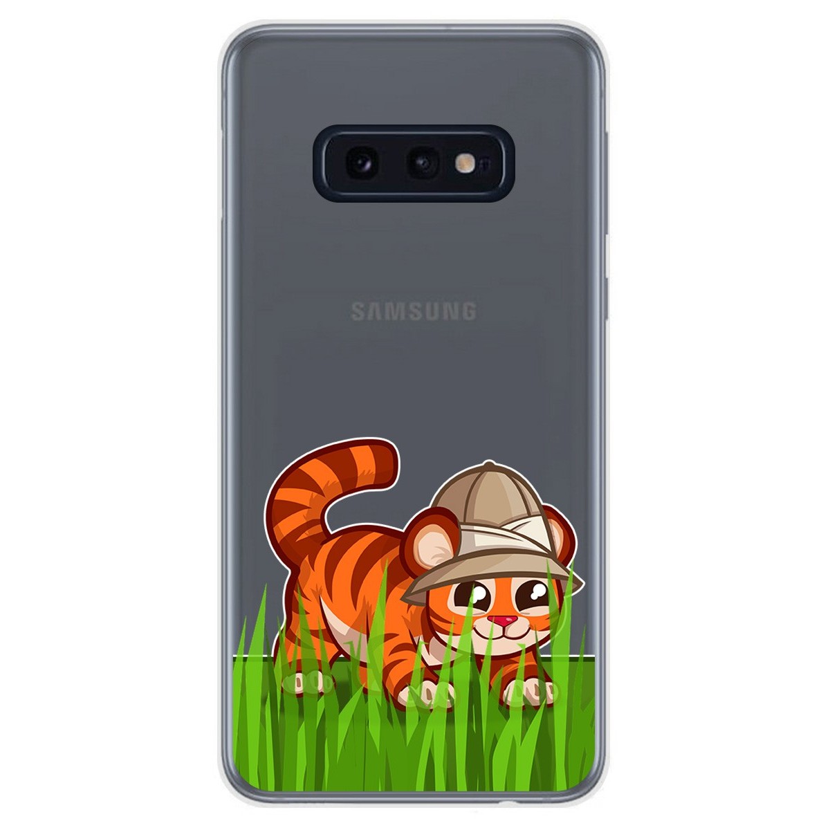 Funda Gel Transparente para Samsung Galaxy S10e diseño Tigre Dibujos