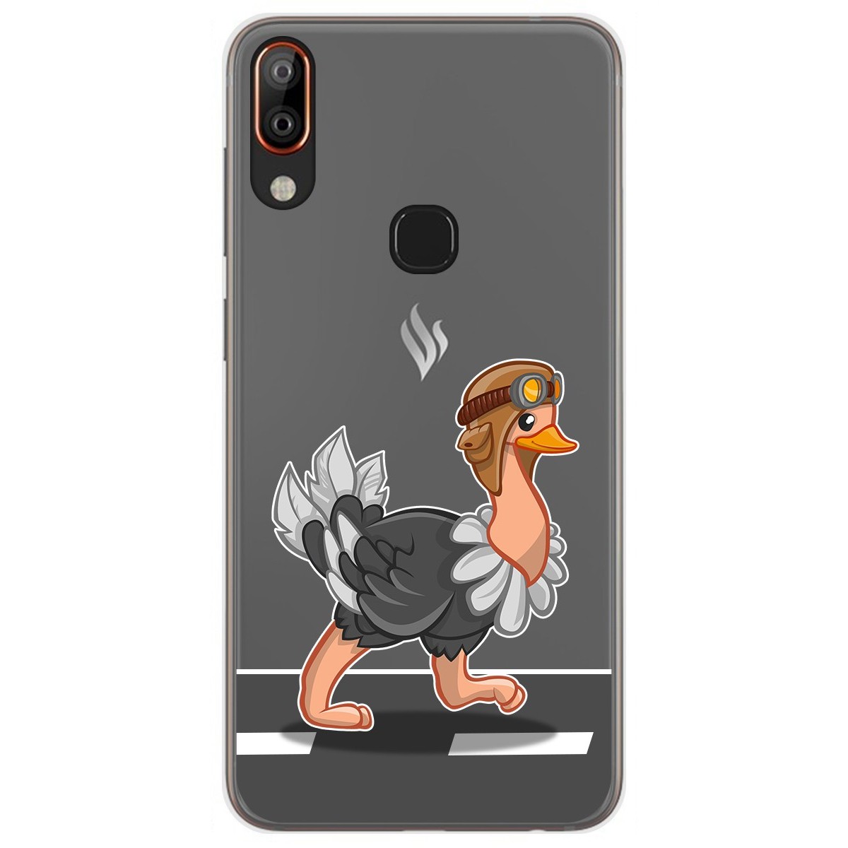 Funda Gel Transparente para Vsmart Active 1+ Plus diseño Avestruz Dibujos
