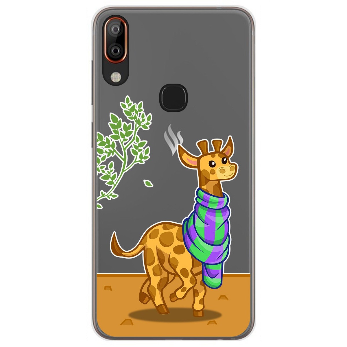 Funda Gel Transparente para Vsmart Active 1+ Plus diseño Jirafa Dibujos