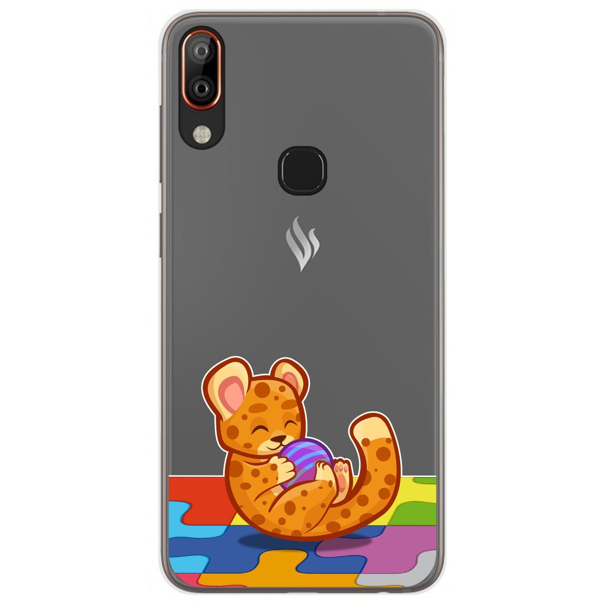 Funda Gel Transparente para Vsmart Active 1+ Plus diseño Leopardo Dibujos