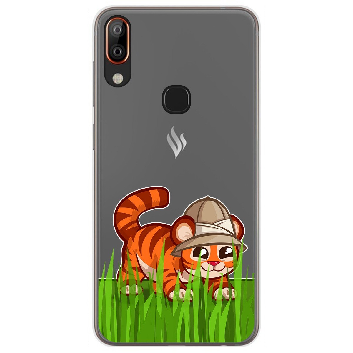 Funda Gel Transparente para Vsmart Active 1+ Plus diseño Tigre Dibujos