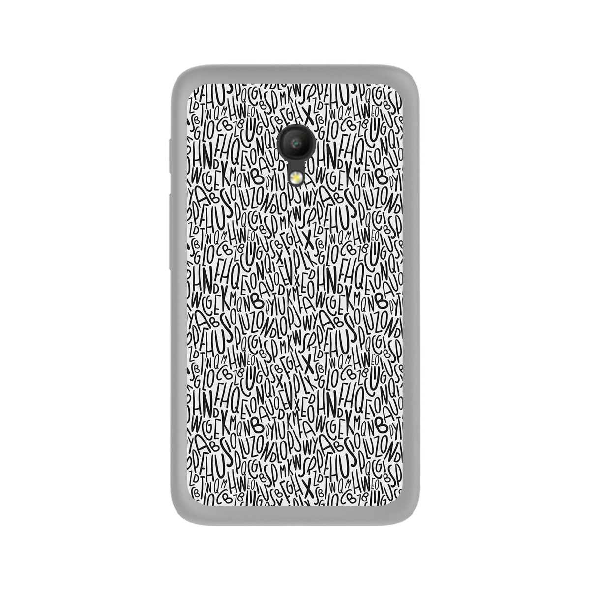 Funda Gel Tpu para Orange Rise 51 / Alcatel Pixi 4 (5) 4G / Vodafone Smart Turbo 7 Diseño Letras Dibujos