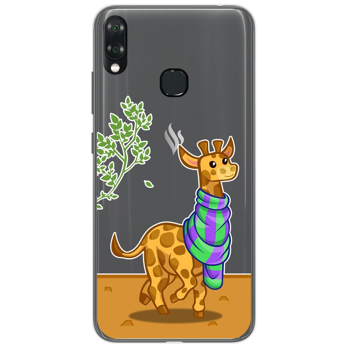 Funda Gel Transparente para Vsmart Joy 1+ Plus diseño Jirafa Dibujos