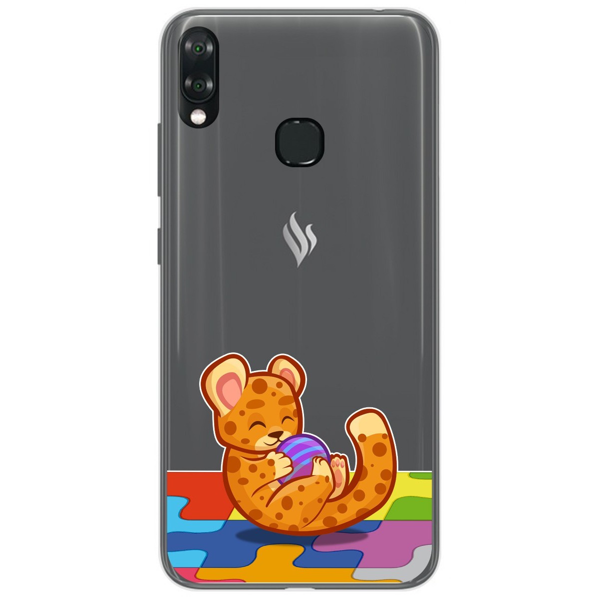 Funda Gel Transparente para Vsmart Joy 1+ Plus diseño Leopardo Dibujos