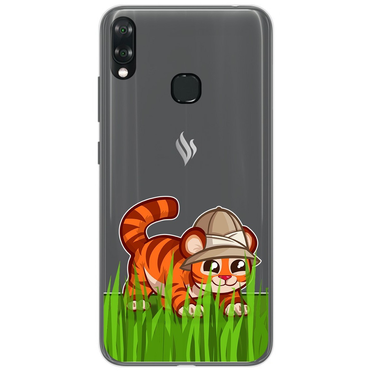 Funda Gel Transparente para Vsmart Joy 1+ Plus diseño Tigre Dibujos
