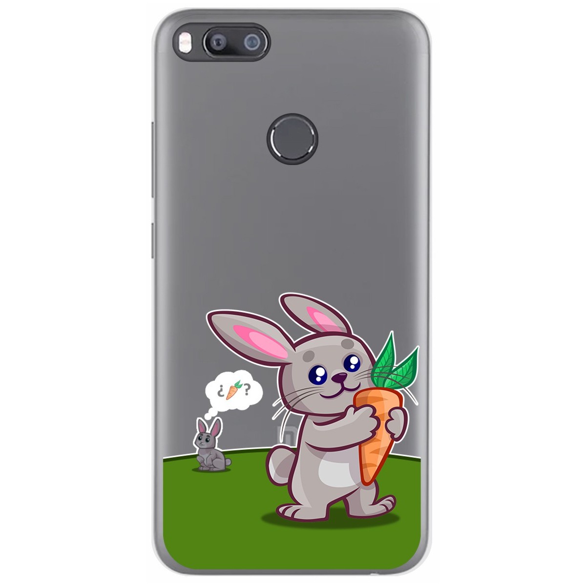 Funda Gel Transparente para Xiaomi Mi 5X / Mi A1 diseño Conejo Dibujos